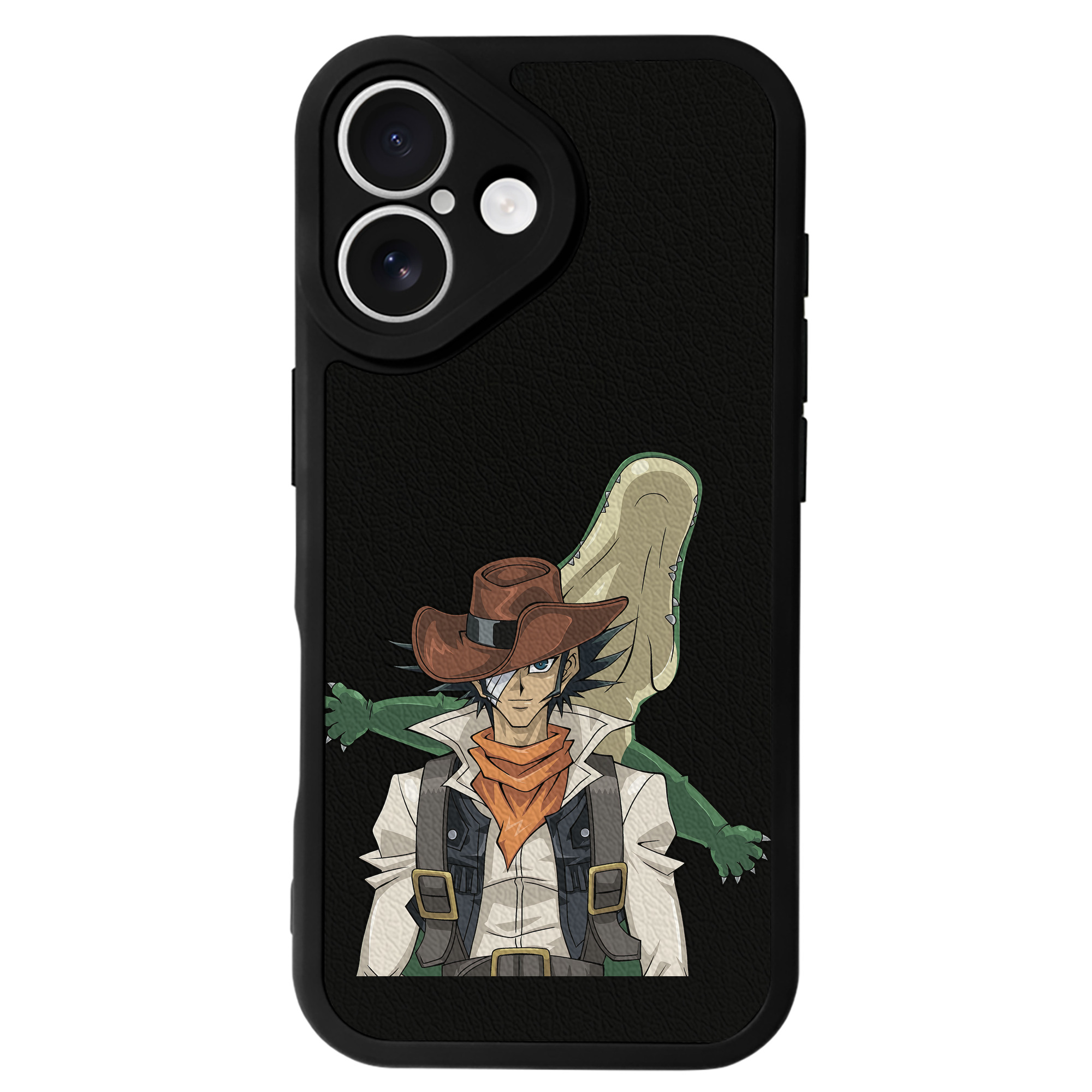 （画像用） 遊☆戯☆王 Yu-Gi-Oh! 【iPhone 16シリーズ対応】シリコンスマホケース（レザー調） 材質：シリコン